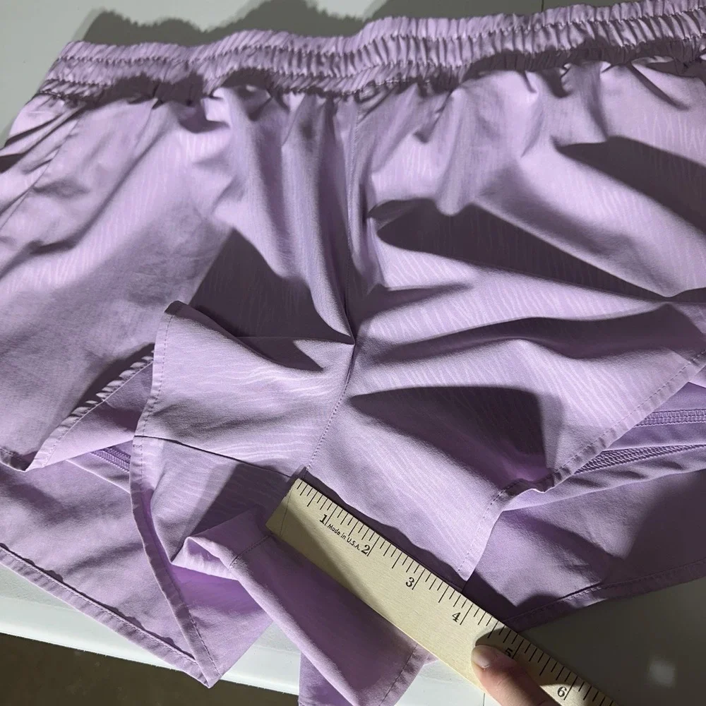 AVIA Running Shorts Women's 3XL (22) Plus Purple Clover‎ Pockets Bike Liner Walk